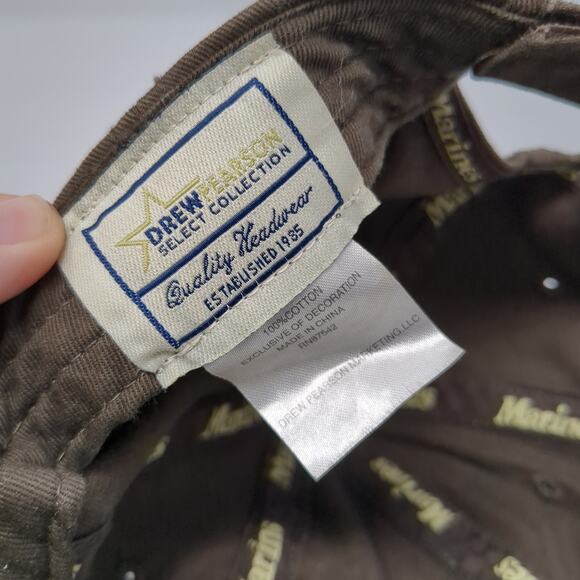 Georgetown Hoyas Bulldog Mascot Marines Baseball Cap Brown One Size Drew Pearson - Picture 9 of 9